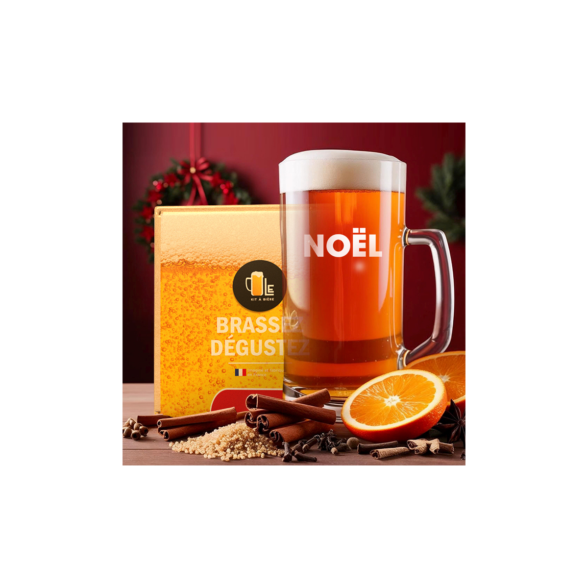 Kit de Bière de Noël complet pour brassage 5 litres