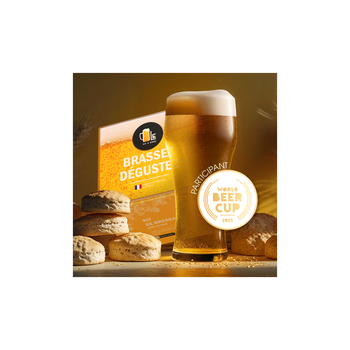 Kit de Bière Blonde découverte pour brassage 2 litres