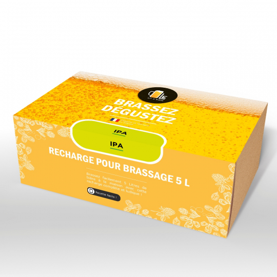 Recharge de Bière IPA sans alcool pour brassage 5 litres