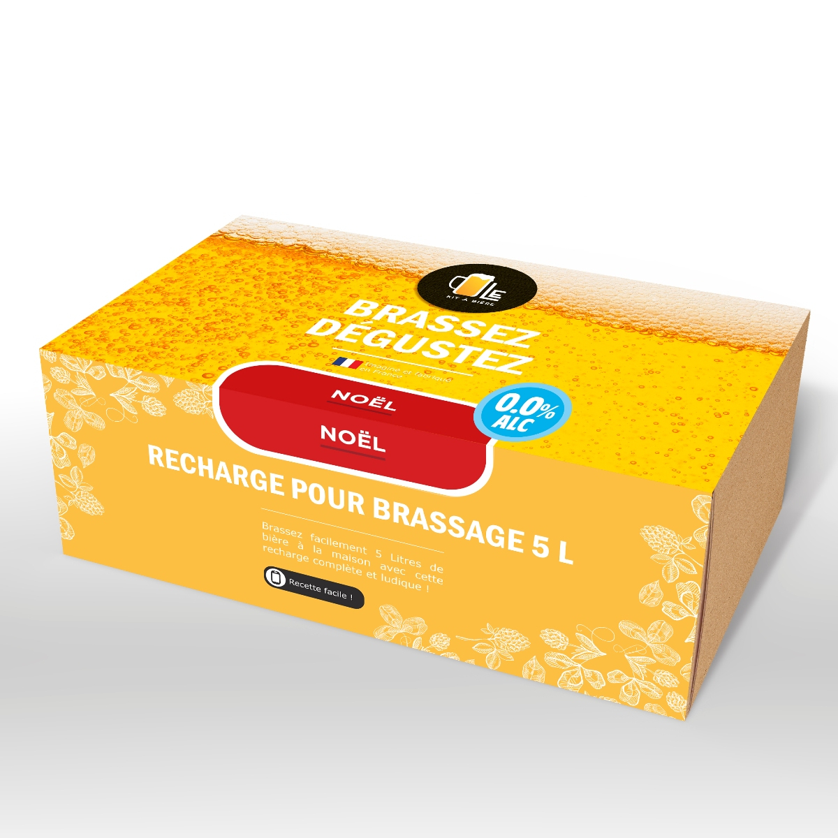 Recharge de Bière de Noël sans alcool pour brassage 5 litres